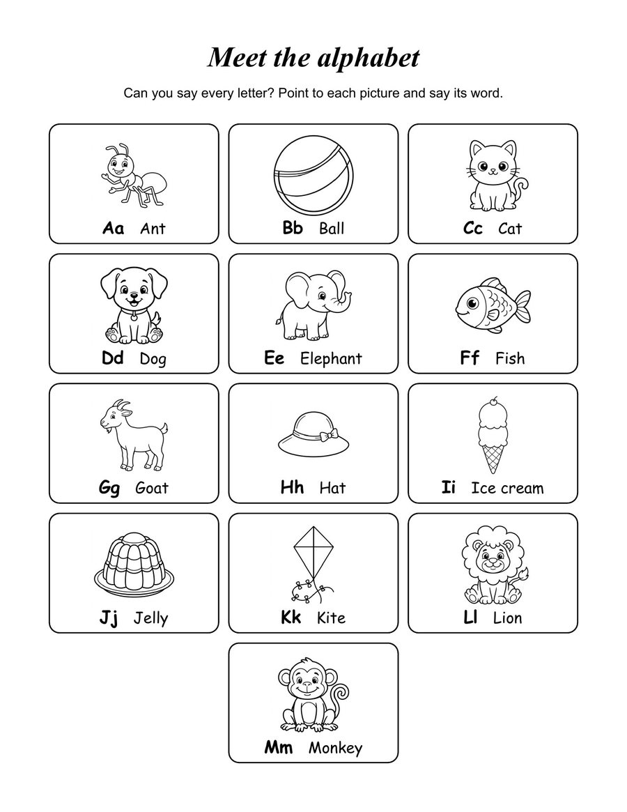 A page from UK Realm Alphabet