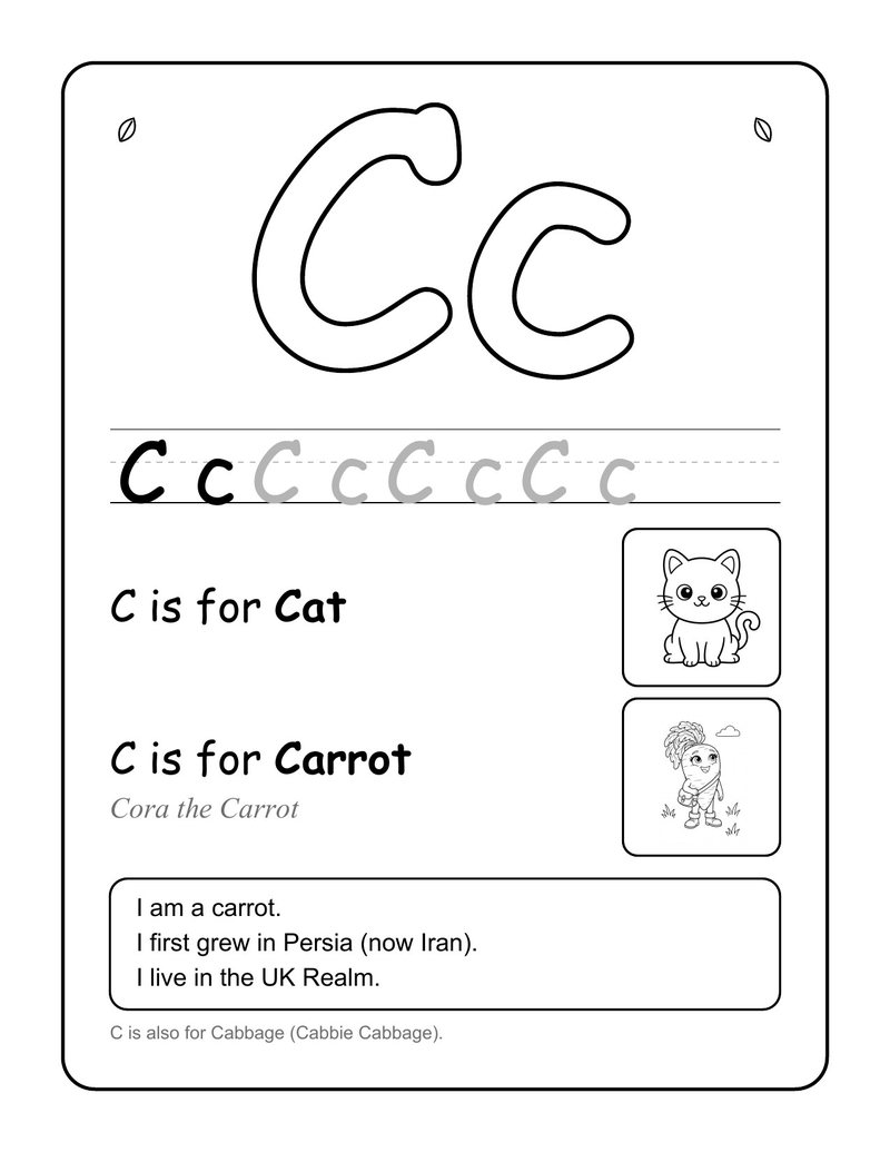 A page from UK Realm Alphabet
