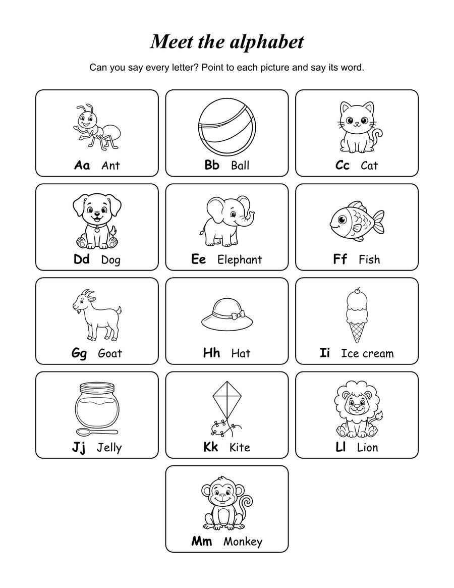 A page from USA Realm Alphabet